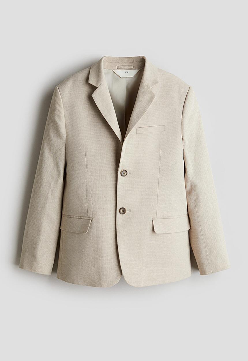 H&M - Linen-blend jacket - beige
