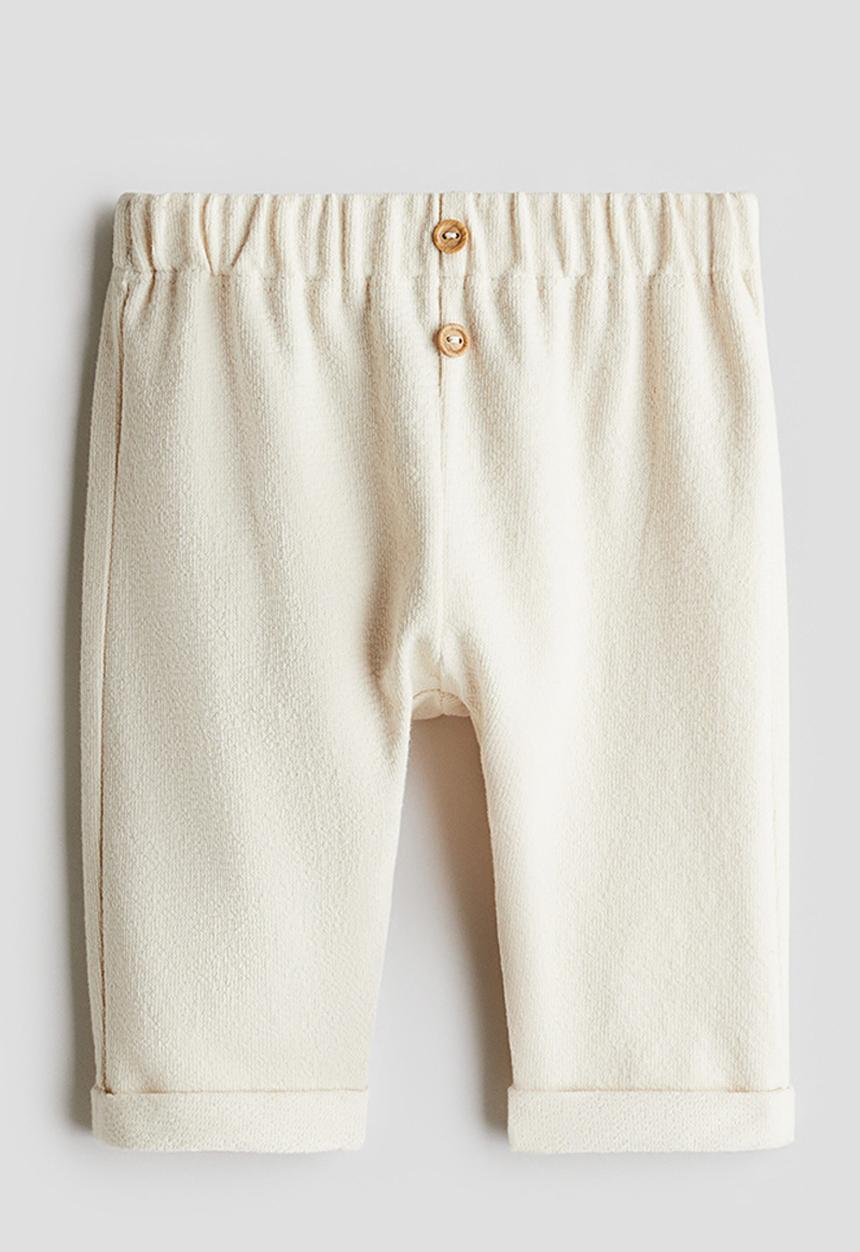 H&M - Button-front trousers - cream