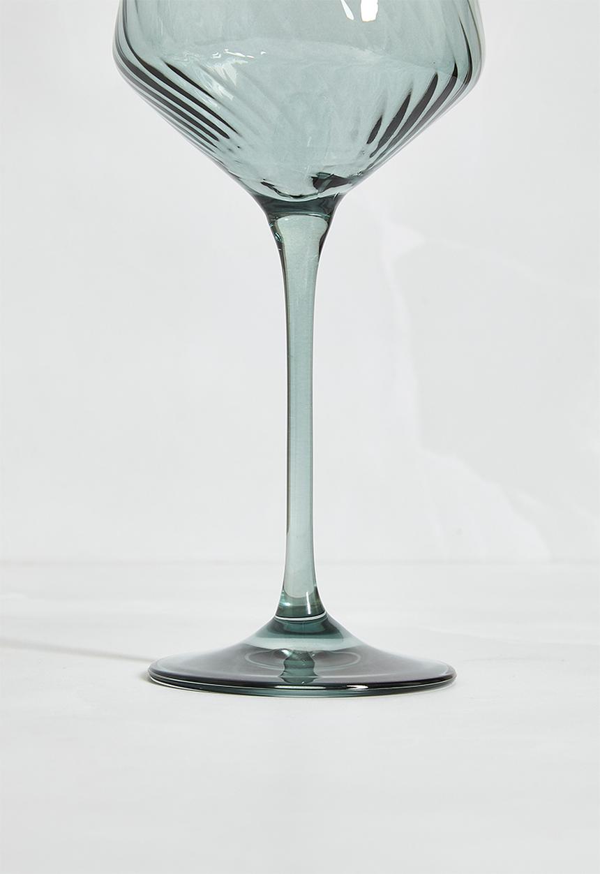 Excellent Houseware - Ombre wine glass set of 2 - Green