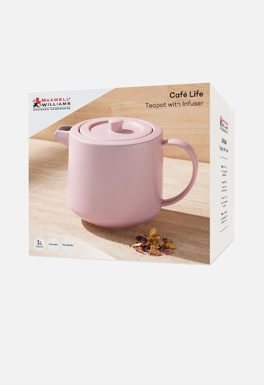 Maxwell & Williams - Café LifeTeapot with Infuser 1L - Rose