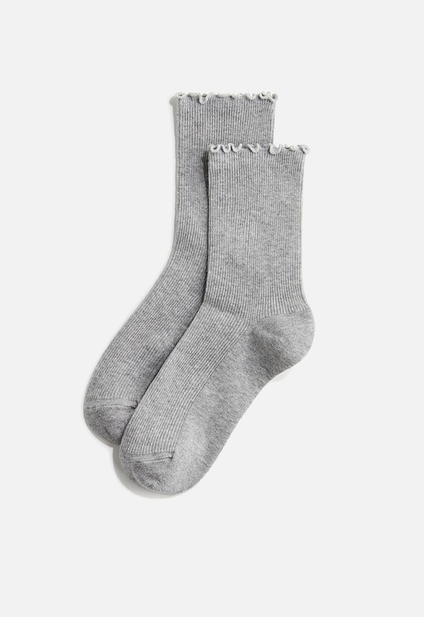 H&M - 5-Pack rib-knit socks - powder pink & white 