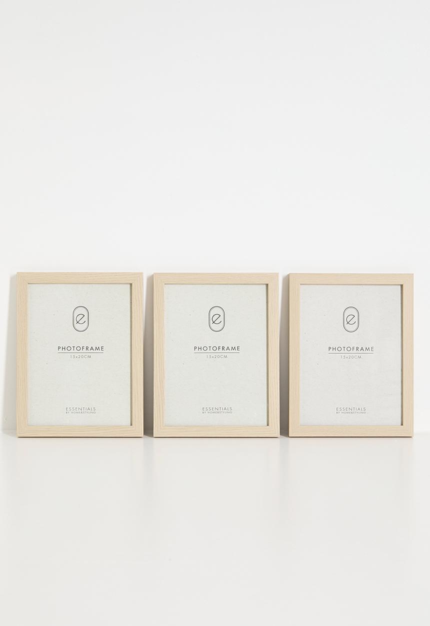 H&S - Mono gallery wall set of 3 - natural