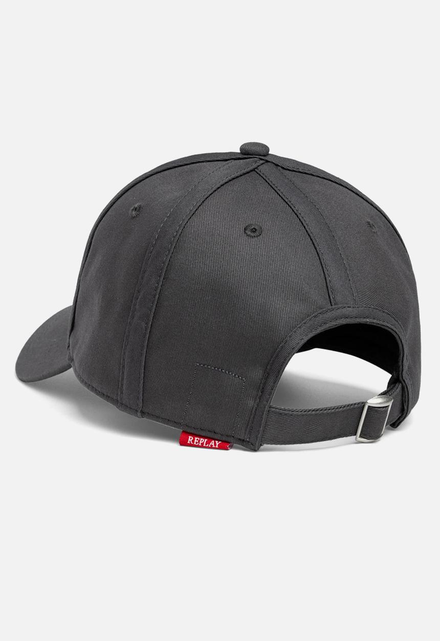 Replay - Heavy Cotton Twill Peak Cap - Black Sand