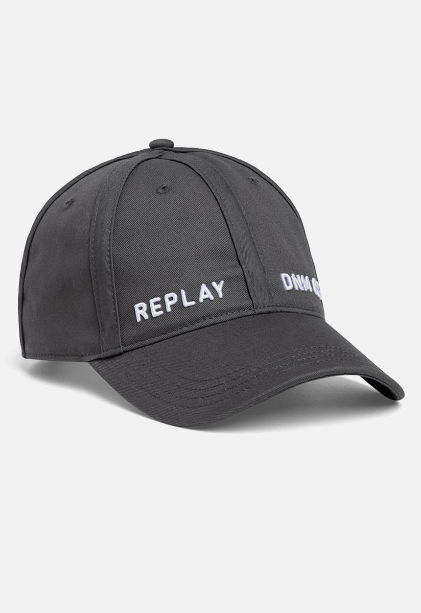 Replay - Heavy Cotton Twill Peak Cap - Black Sand