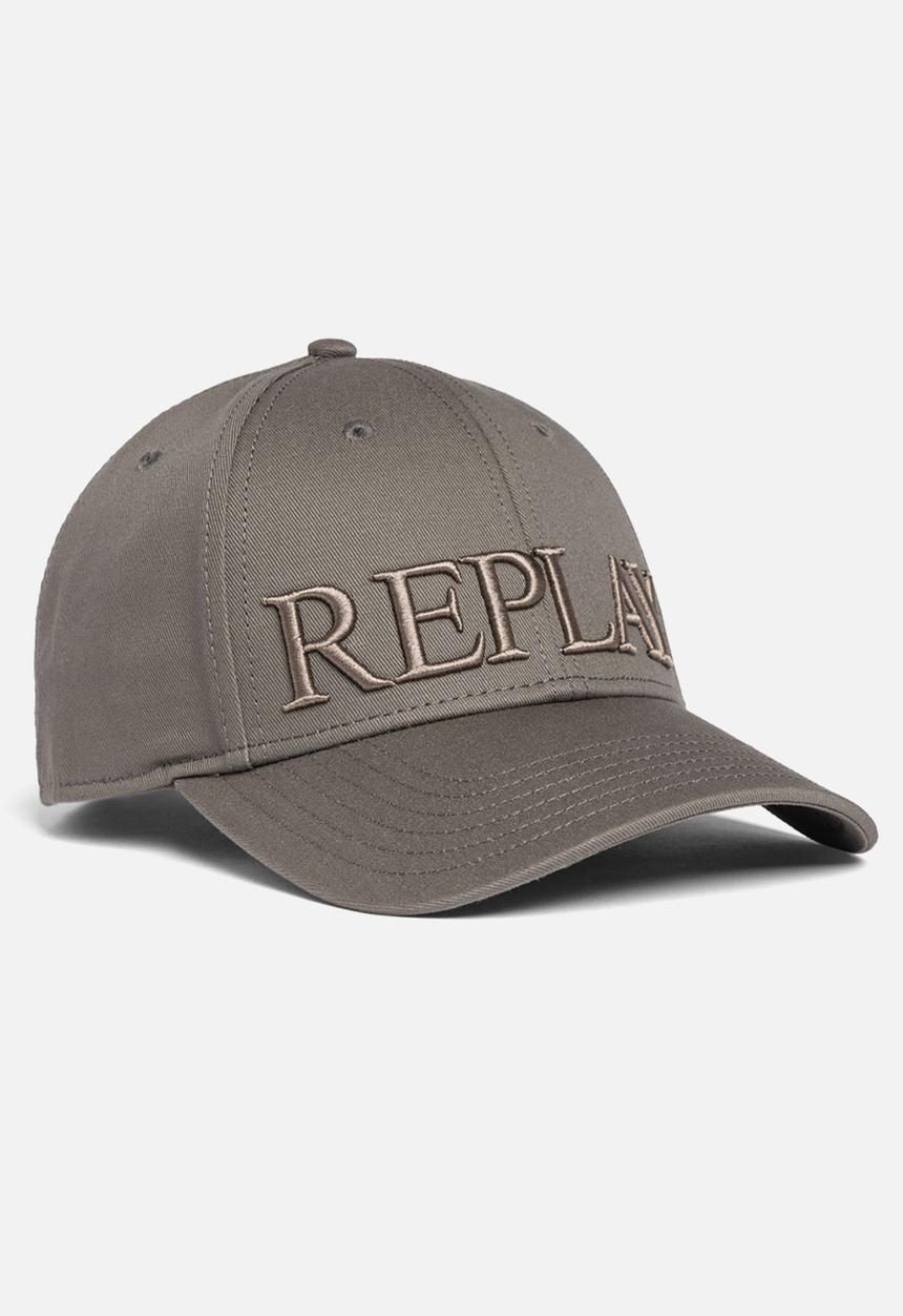 Replay - Heavy Cotton Twill Peak Cap - Dusty Olive