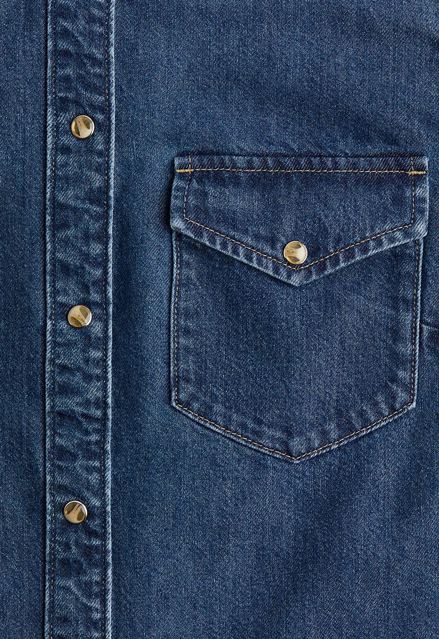 H&M - Denim shirt - denim blue