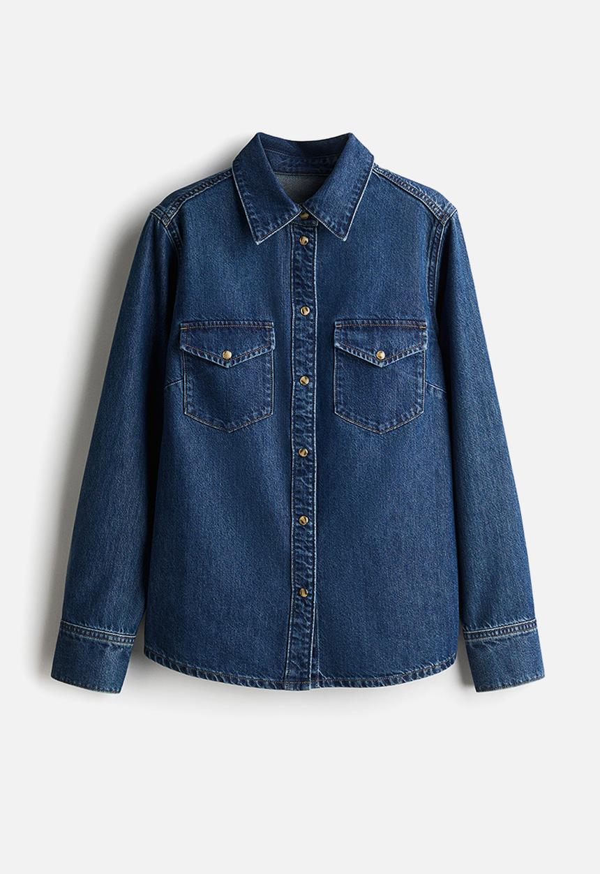 H&M - Denim shirt - denim blue