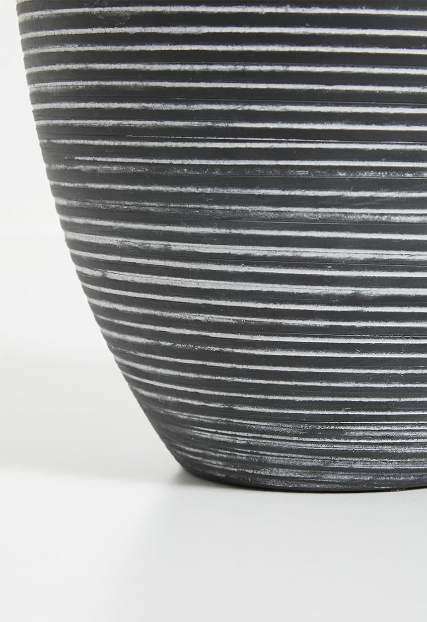 H&S - Pluto planter set of 3 - black