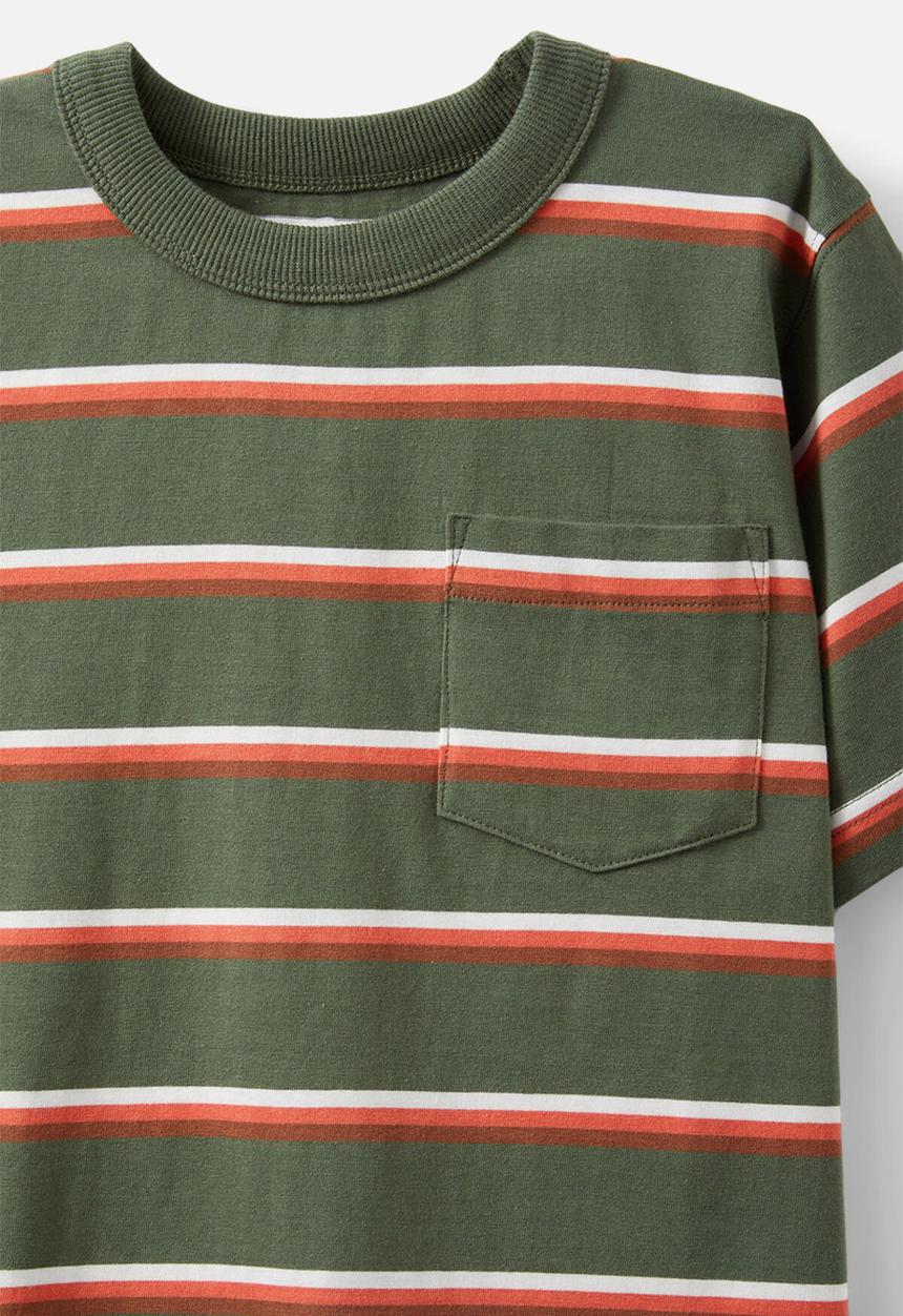 Cotton On - The essential short sleeve tee - khaki green/vanilla/chilli pumpkin/chestnut