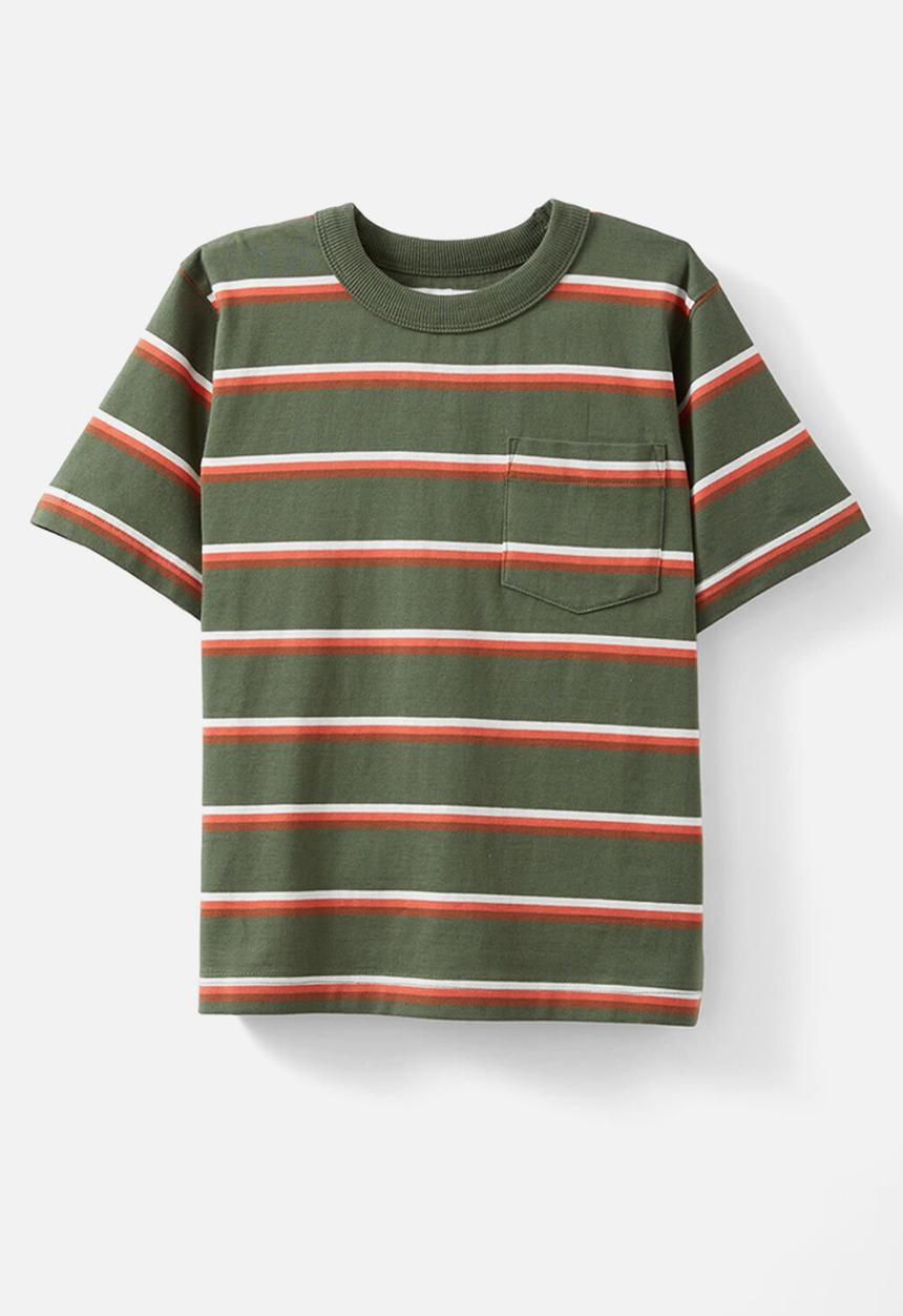 Cotton On - The essential short sleeve tee - khaki green/vanilla/chilli pumpkin/chestnut
