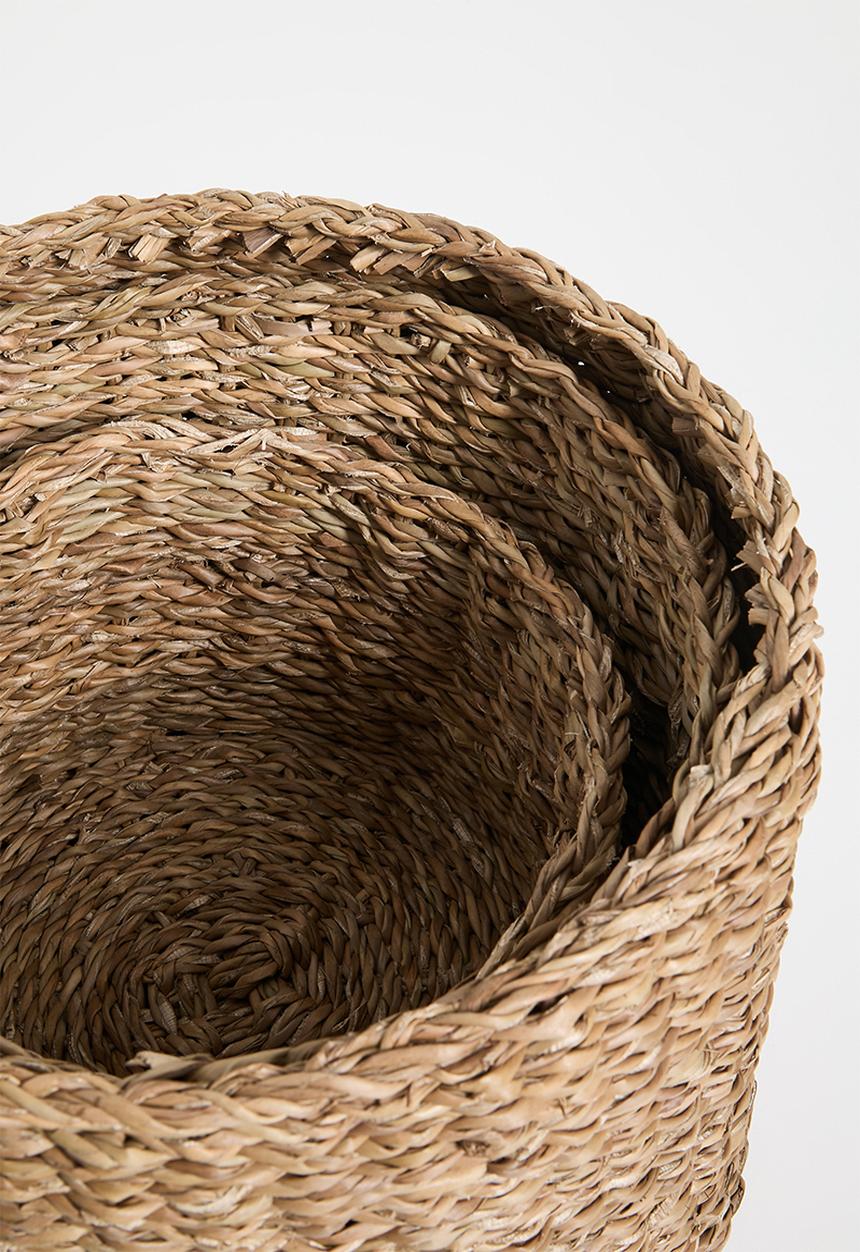 H&S - Phalo basket set of 3 - Natural
