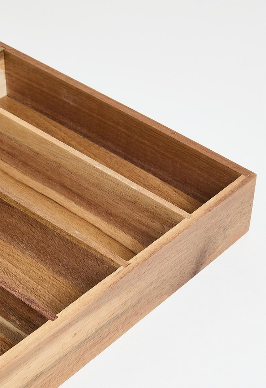 Excellent Houseware - Acacia cutlery organizer