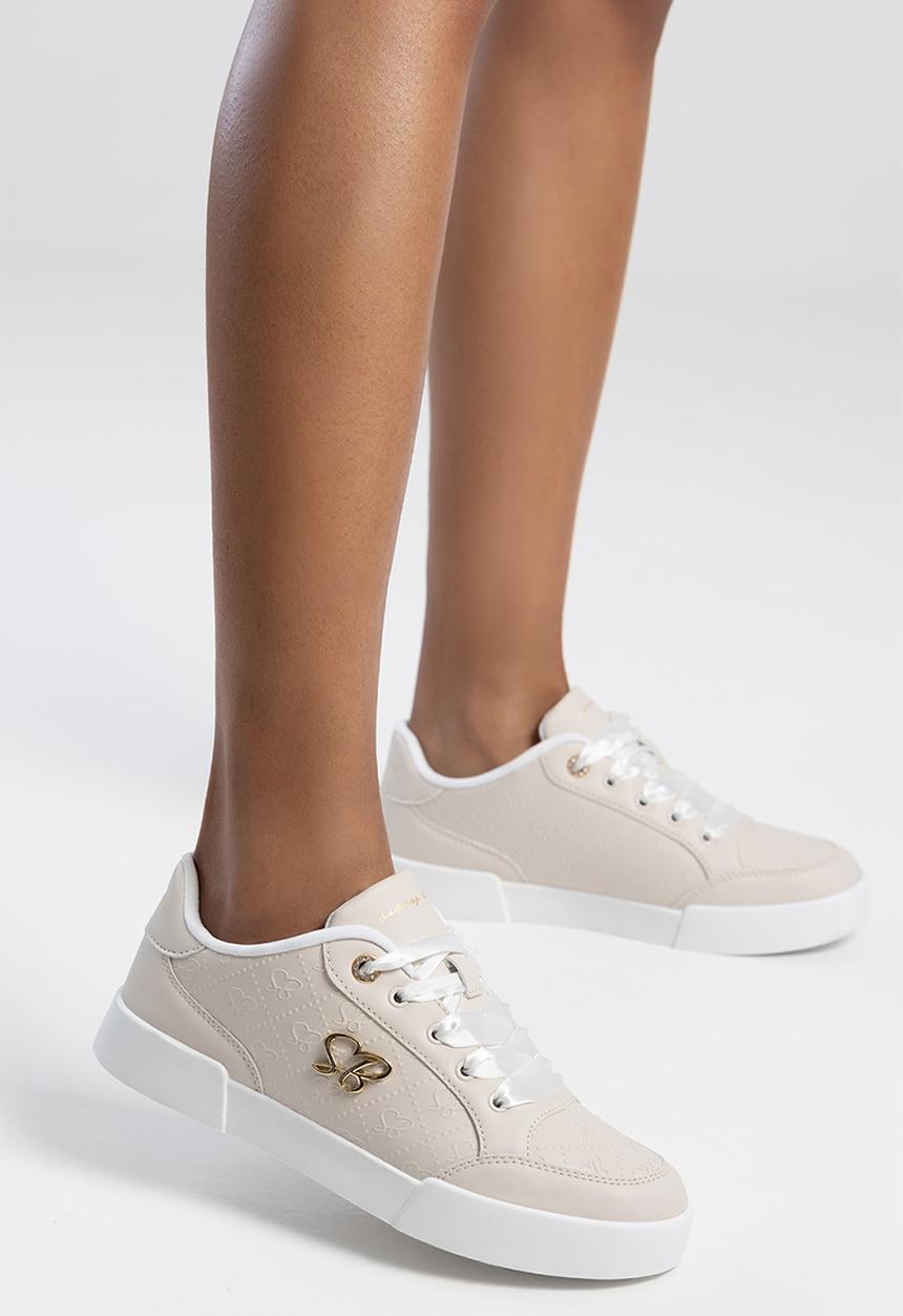 SISSY BOY - Make raise embossed sneaker- stone