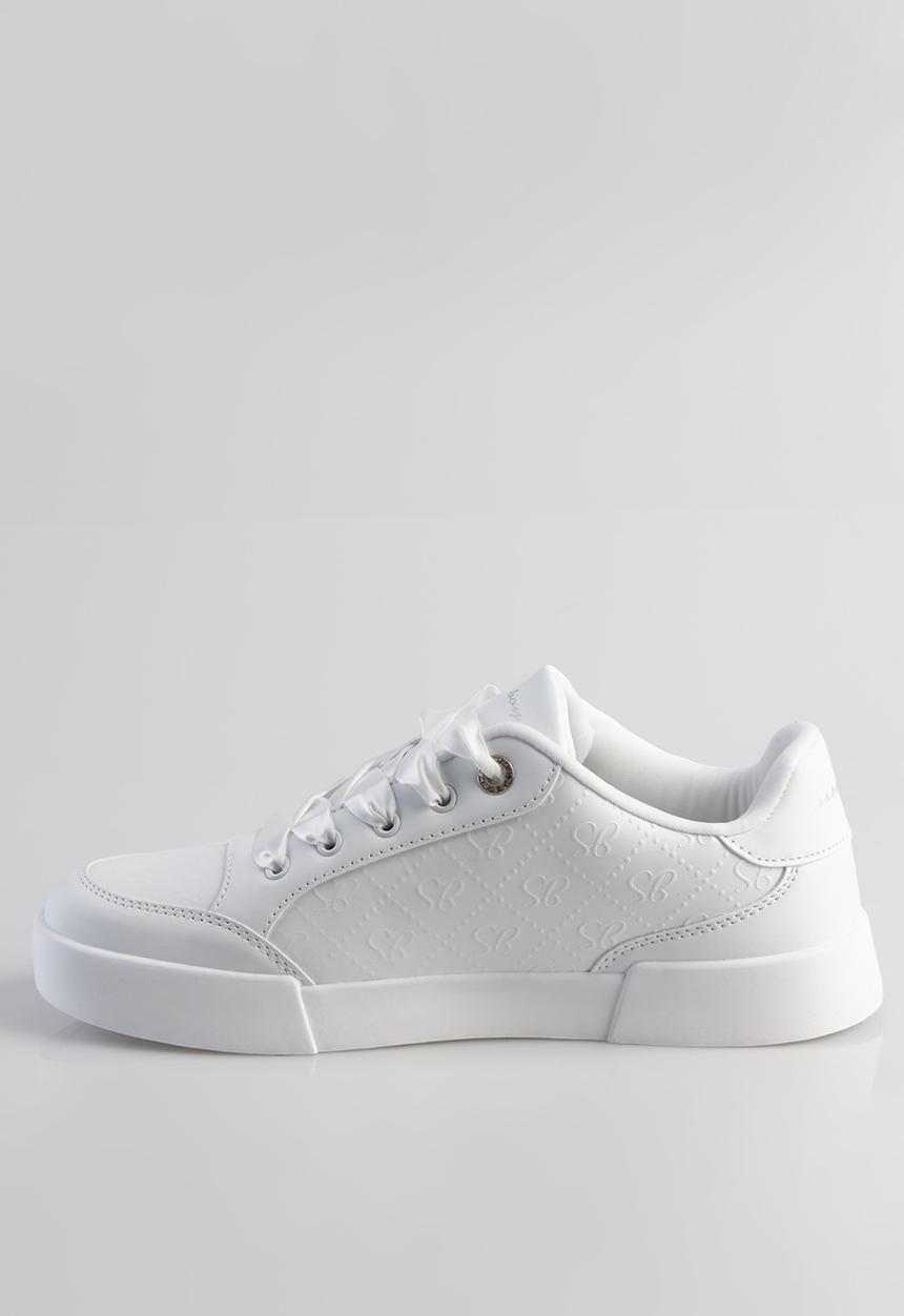 SISSY BOY - Make raise embossed sneaker - white