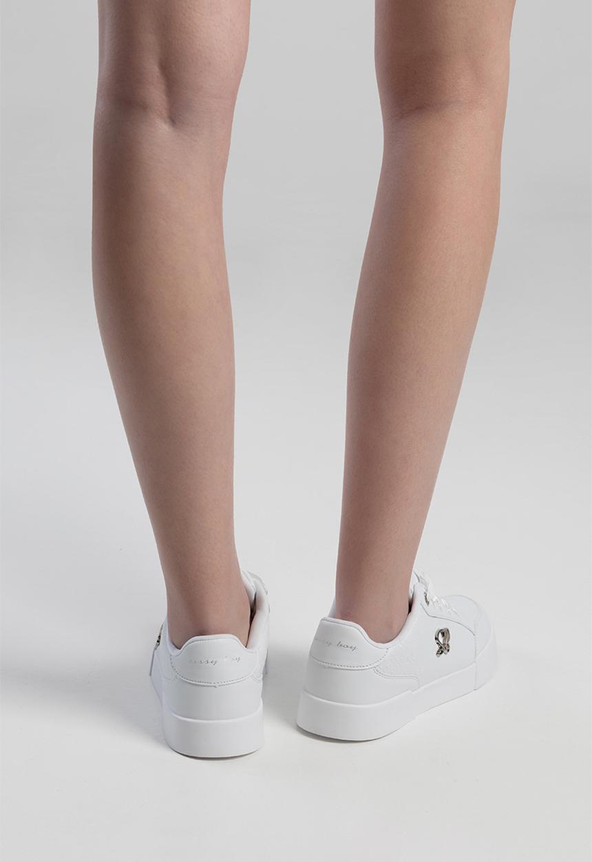 SISSY BOY - Make raise embossed sneaker - white
