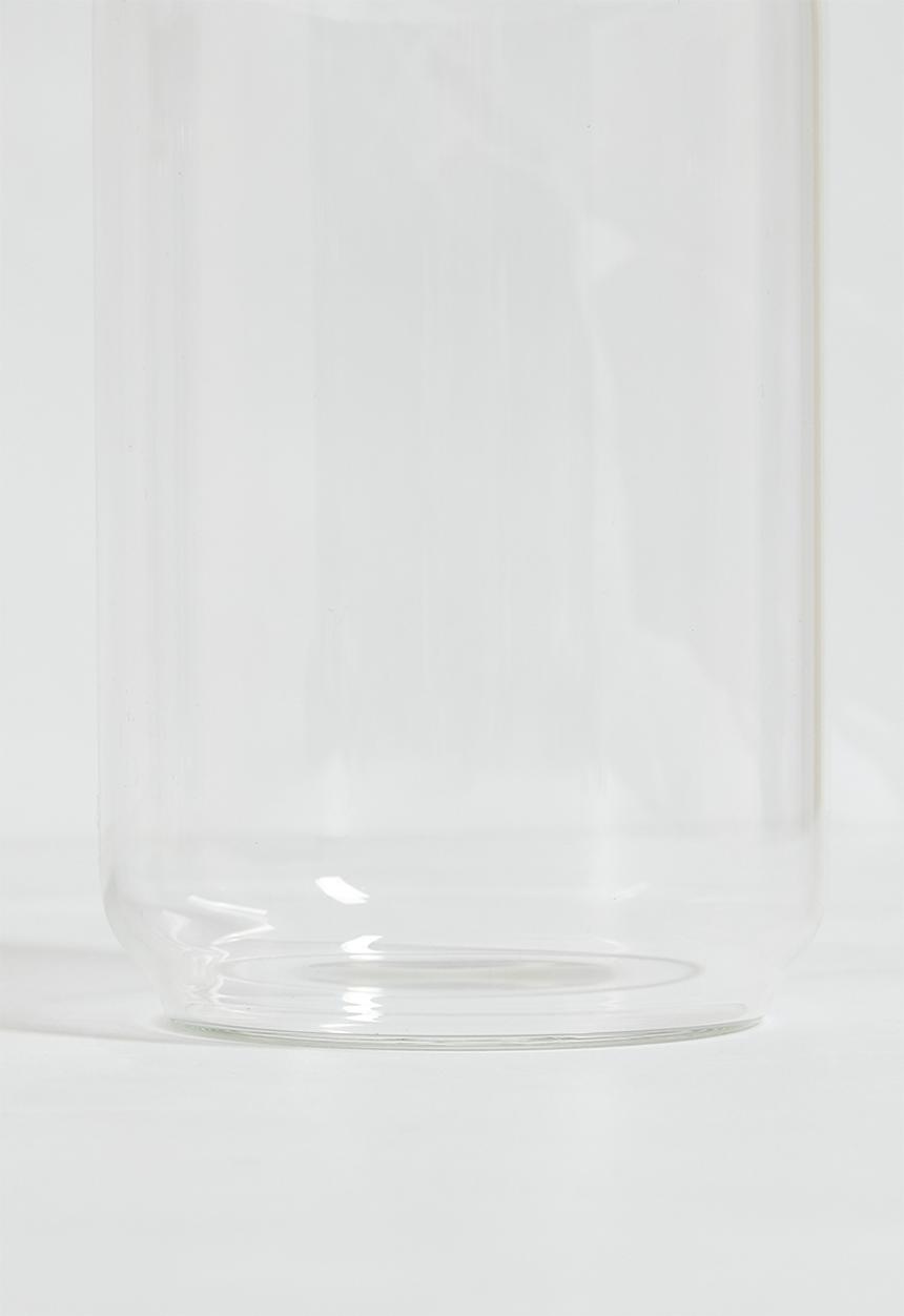 Excellent Houseware - 700ml storage jar set of 3 - Natural & Clear