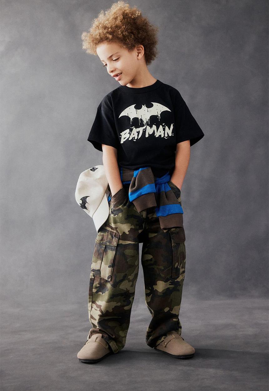 Cotton On - Licensed drop shoulder short sleeve tee - lcn wb black/batman the caped crusader