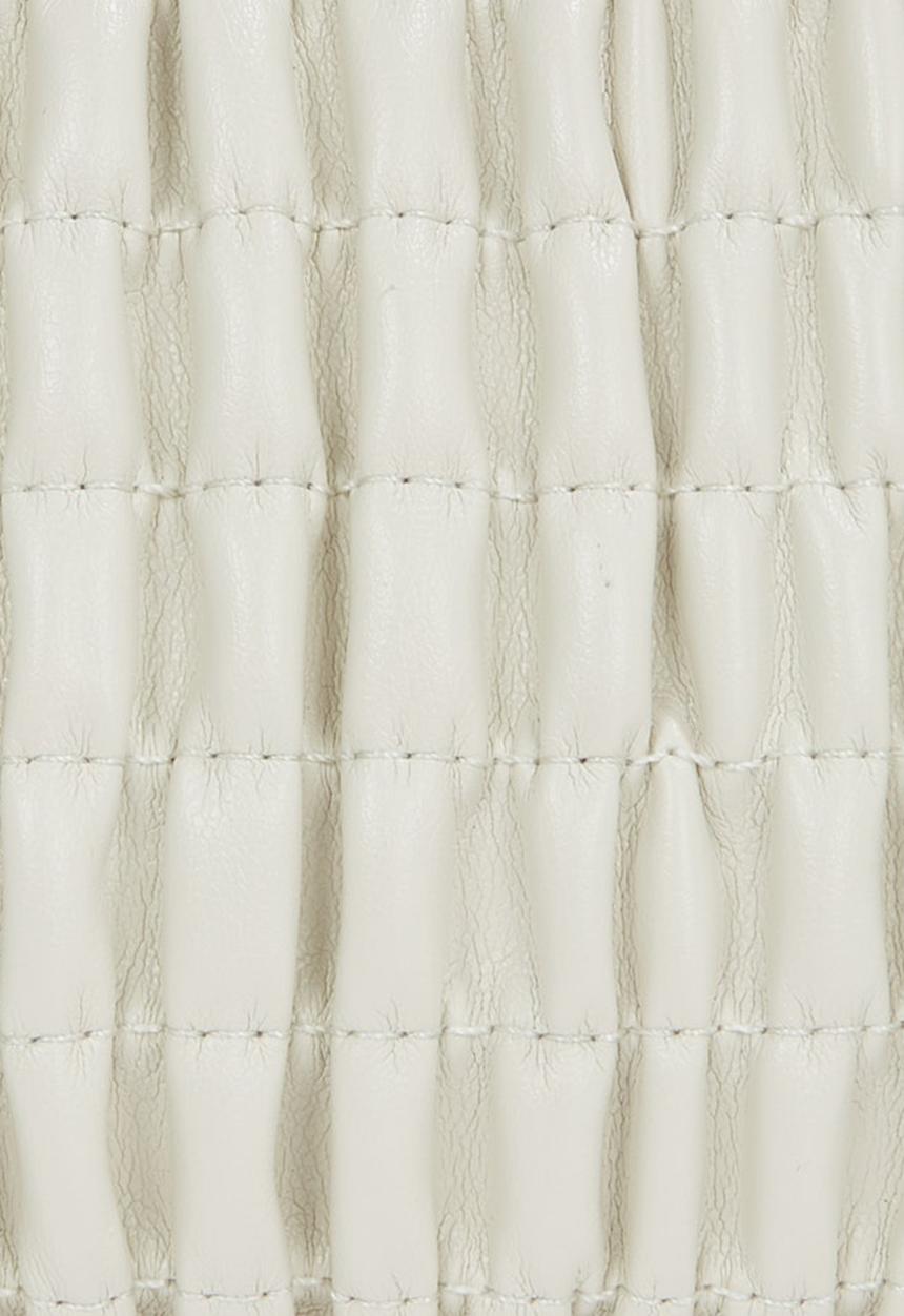 Calvin Klein - Ruched zip top bag - chalk