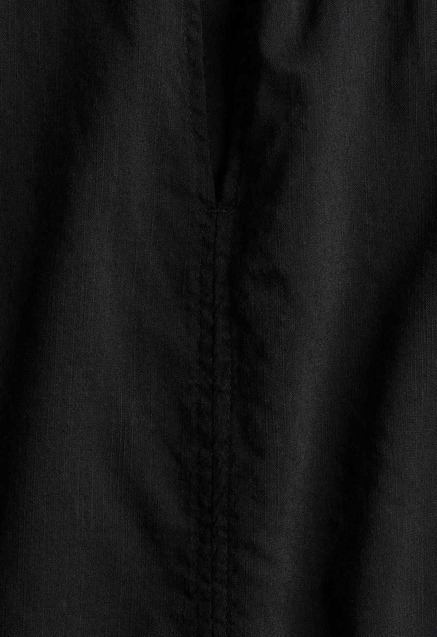 H&M - Band-collar blouse - black