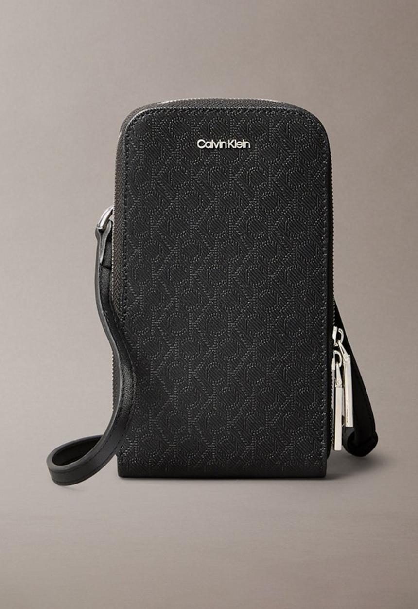 Calvin Klein - Ck must phone crossbody mono - black mono