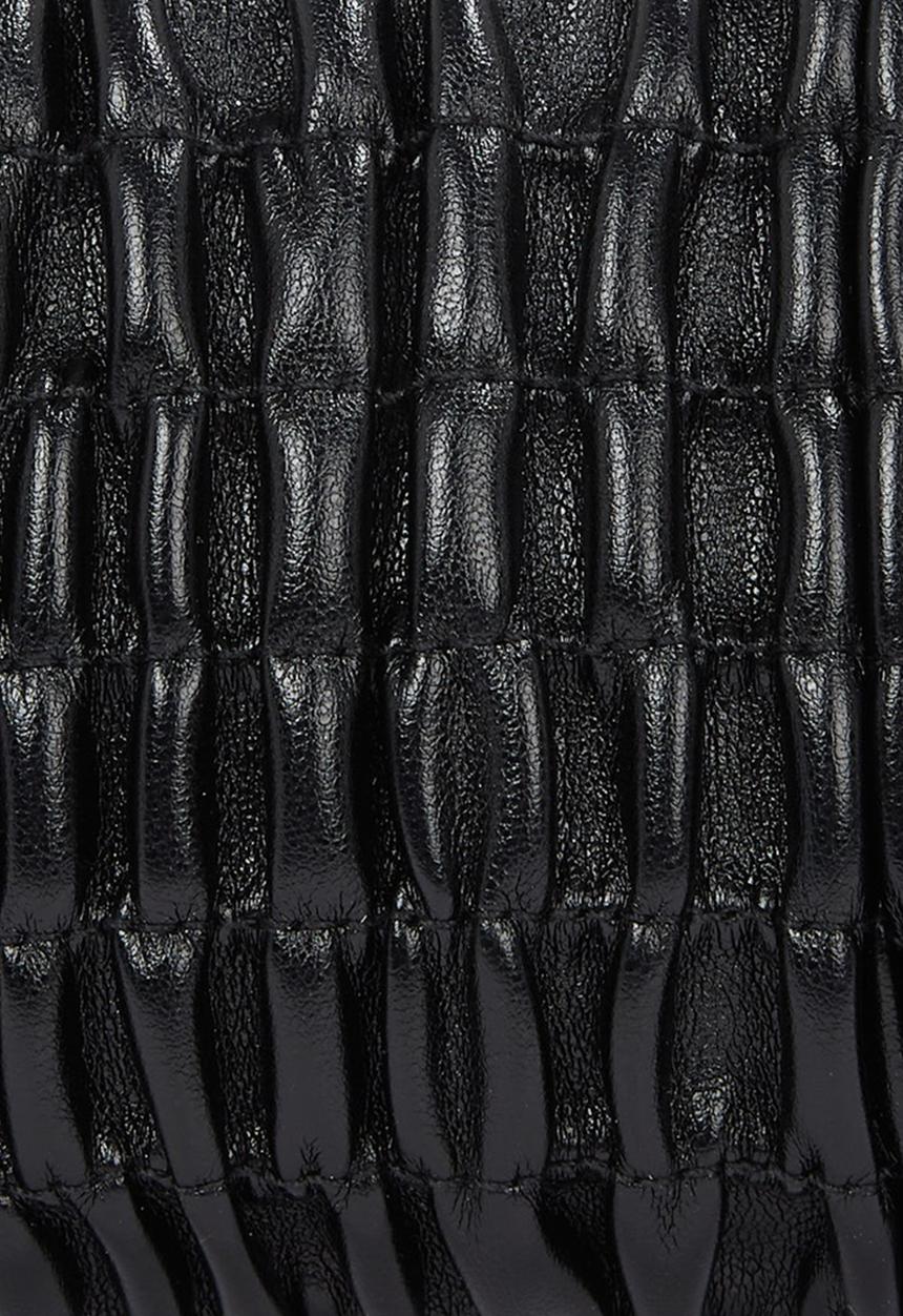 Calvin Klein - Ruched zip top bag - na black