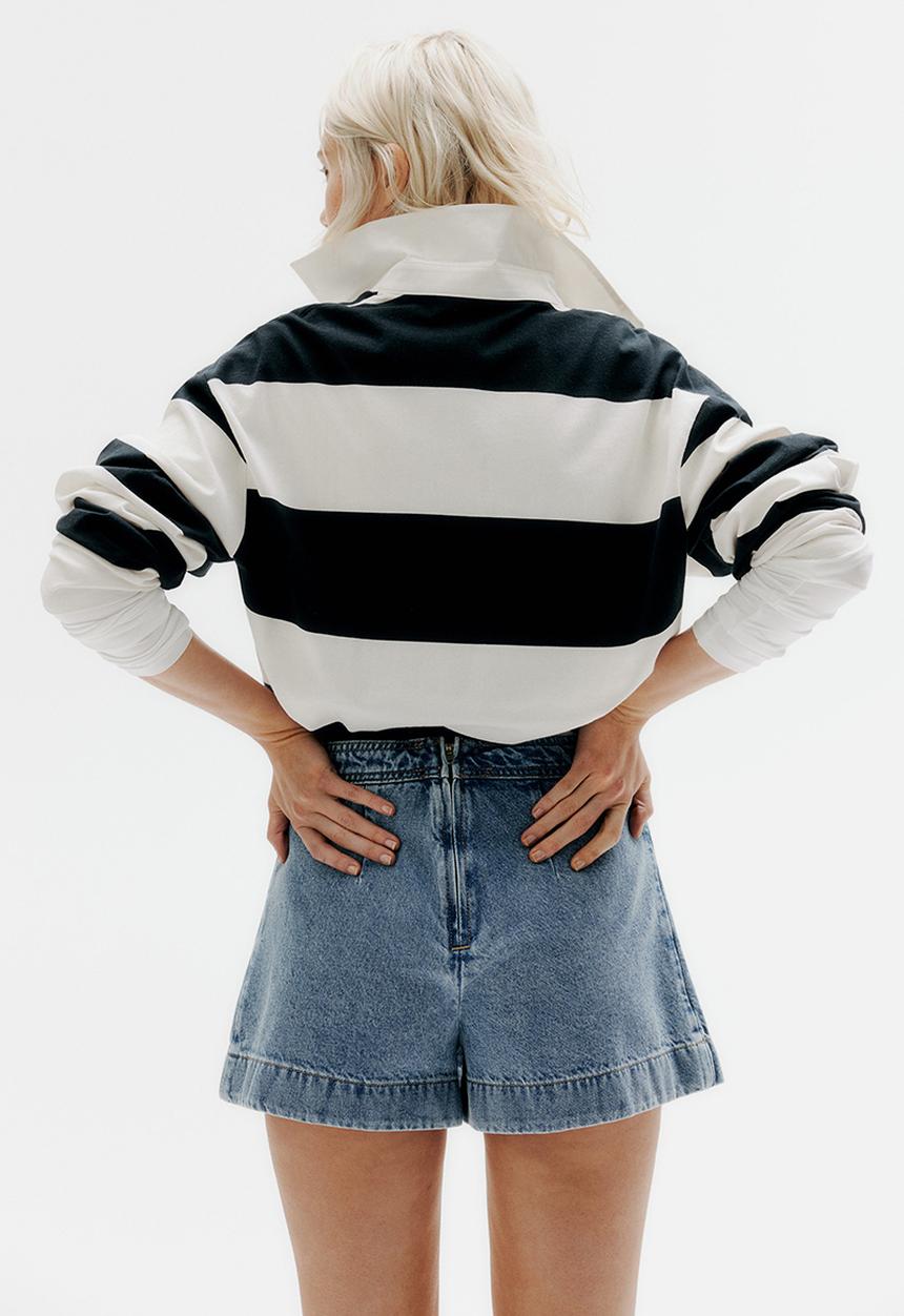 H&M - Wrap denim skort - denim blue