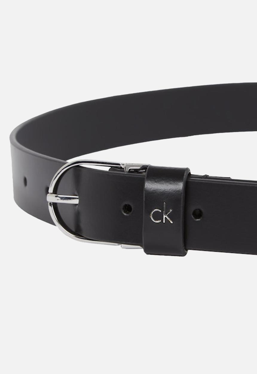 Calvin Klein - Ck metal loop round buckle 2.5 - black