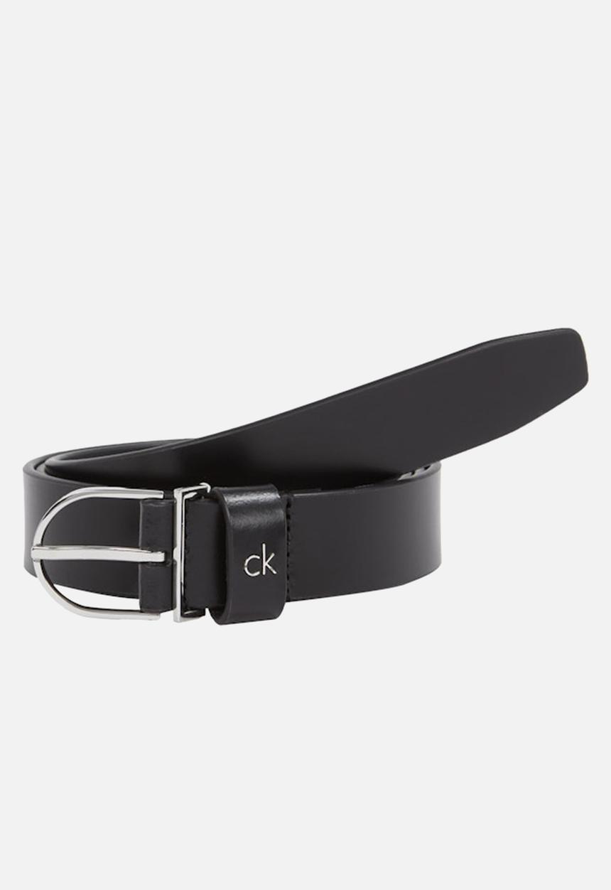 Calvin Klein - Ck metal loop round buckle 2.5 - black