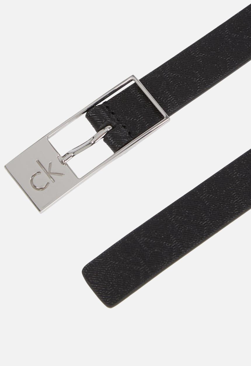 Calvin Klein - Ck cut square buckle 2.0_mono - black mono