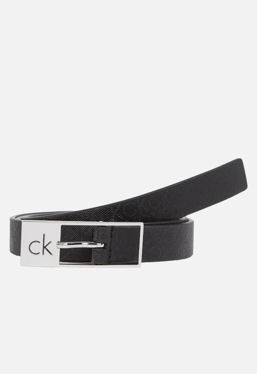 Calvin Klein - Ck cut square buckle 2.0_mono - black mono