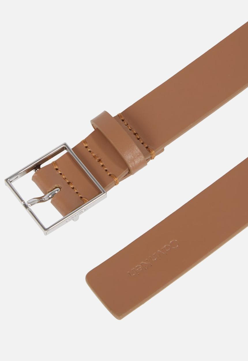 Calvin Klein - Minimalist square belt 2.5 - nuthatch