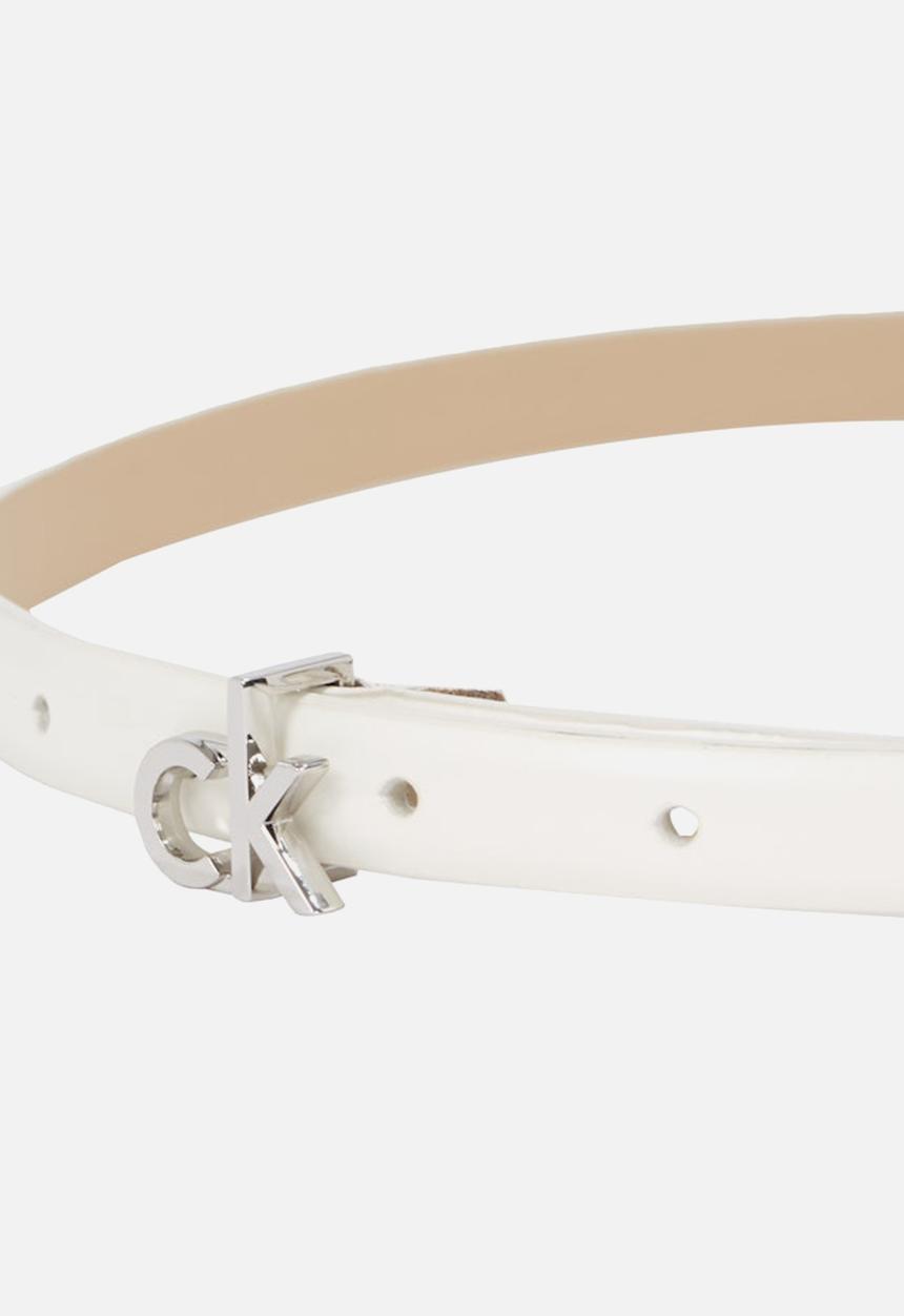 Calvin Klein - Ck buckle skinny belt 1.5 - sea salt