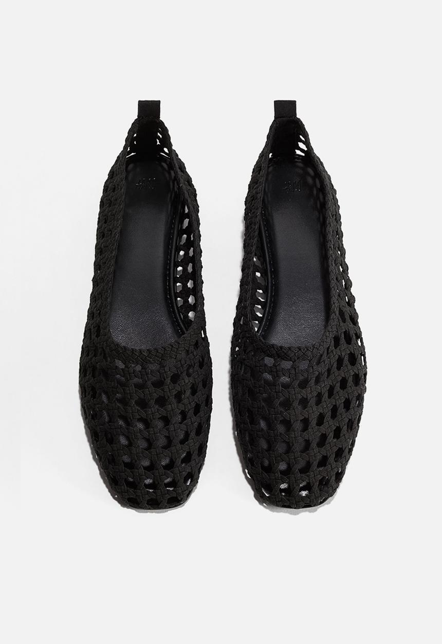 H&M - Braided ballet pumps - black