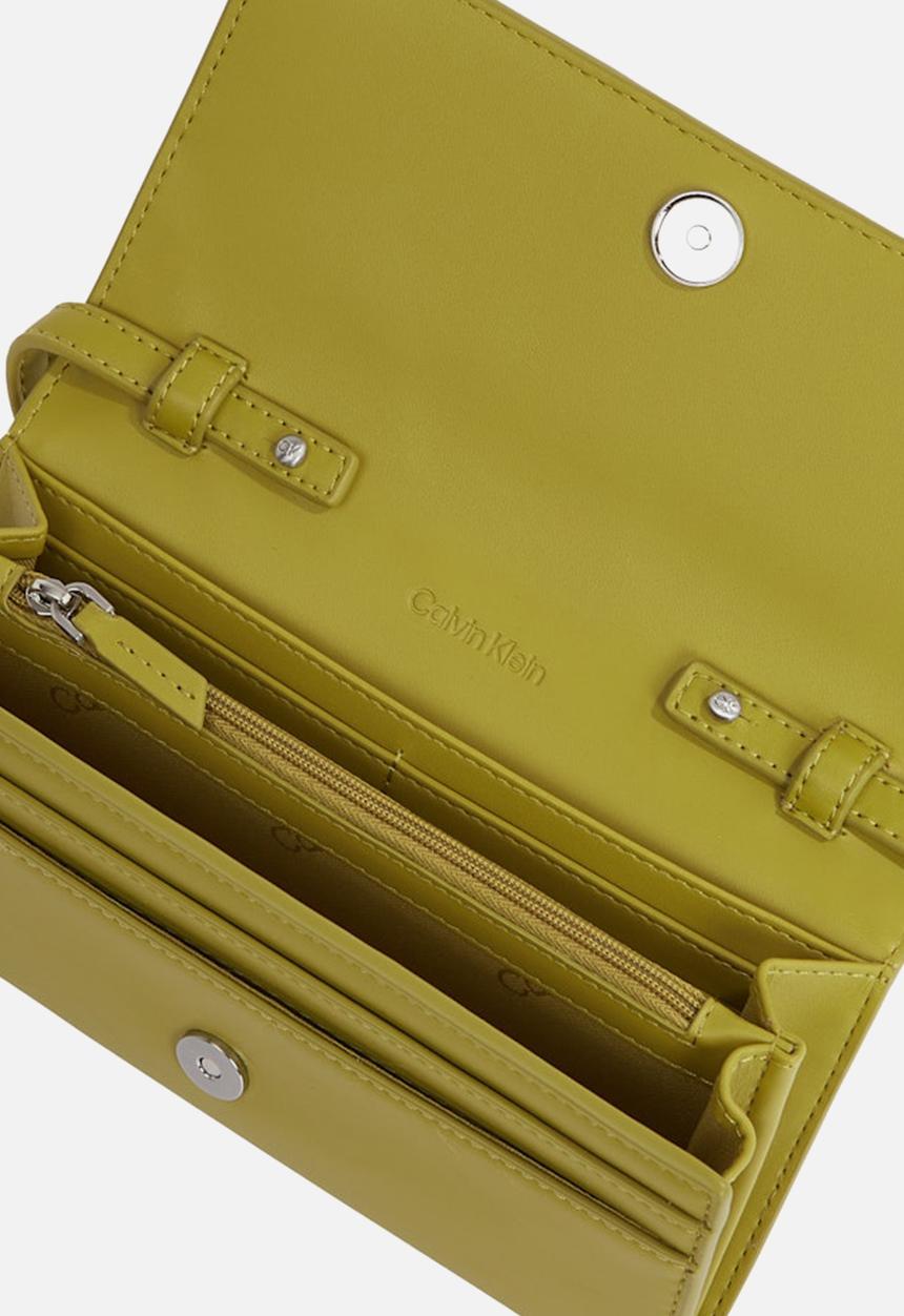 Calvin Klein - Ck woven convertible wallet bag- avocado oil
