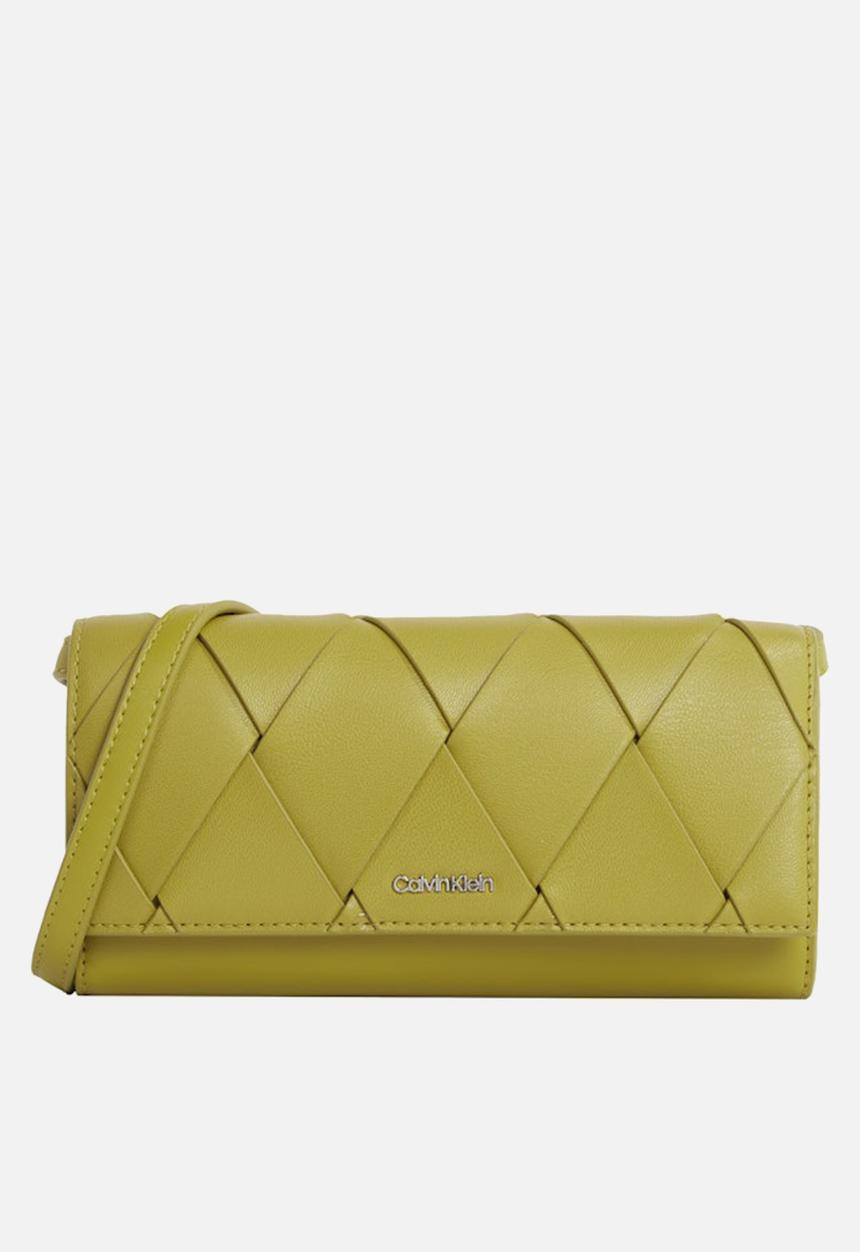 Calvin Klein - Ck woven convertible wallet bag- avocado oil