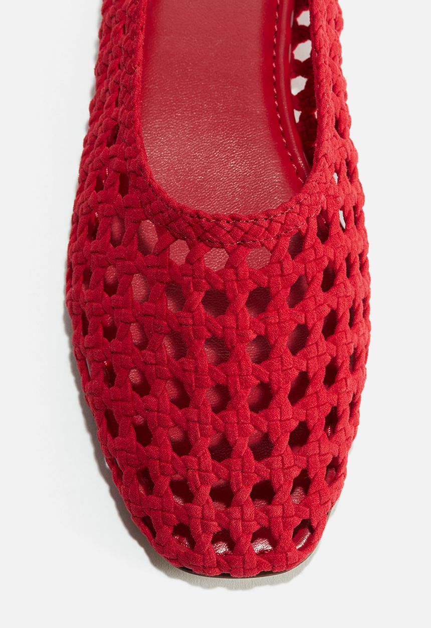 H&M - Braided ballet pumps - bright red