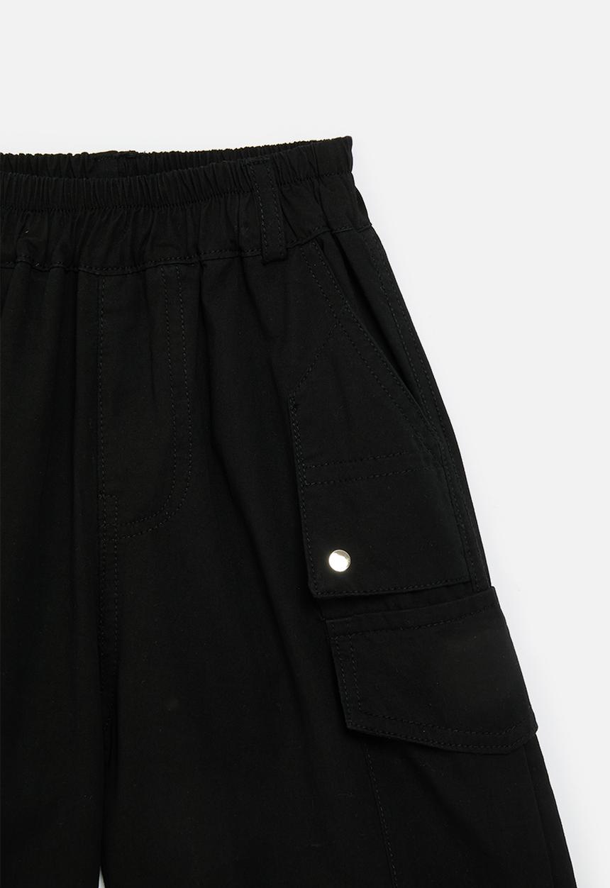 Pop Candy - Cargo shorts with gusseted pockets - black