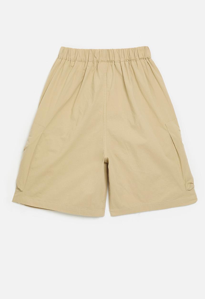 Pop Candy - Cargo pants with gusseted pockets - wheat brown