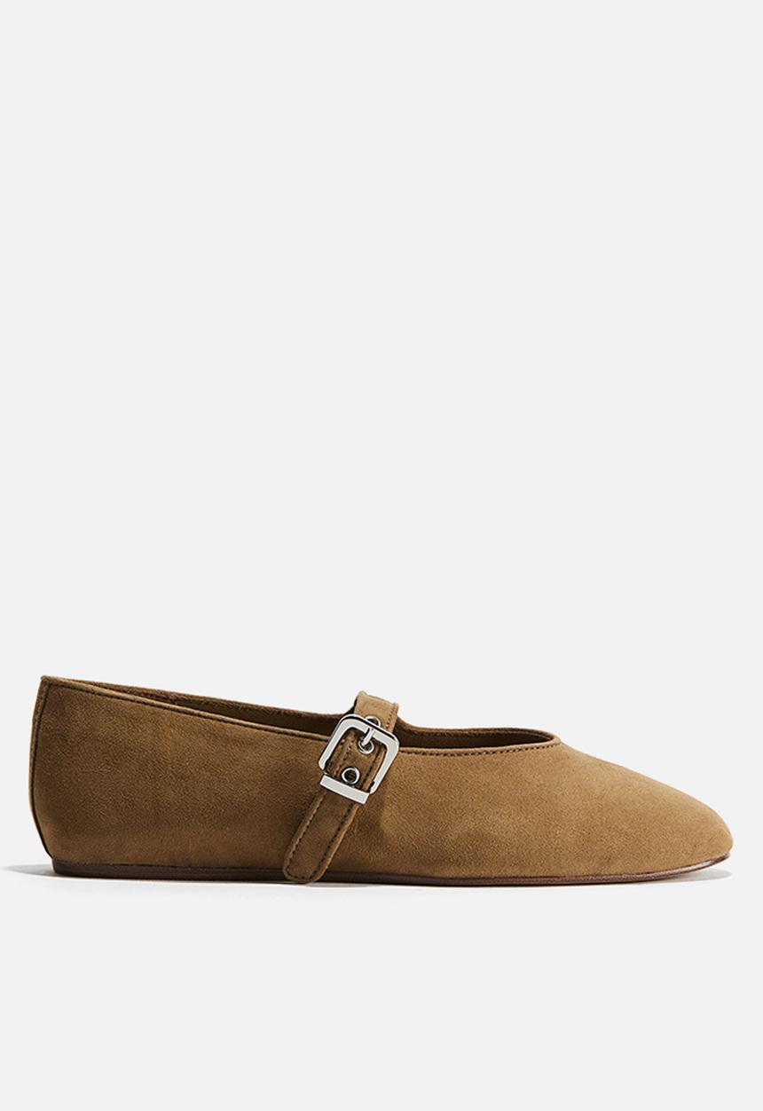 H&M - Mary jane ballet pumps - dark beige