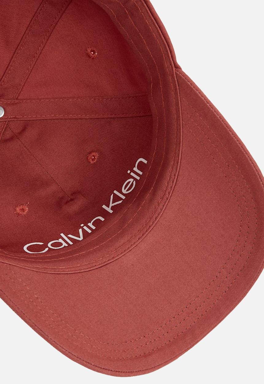Calvin Klein - Ck metal cotton cap - light mahogany