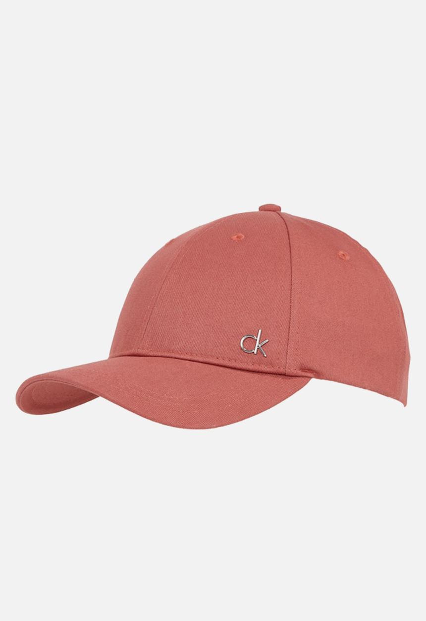 Calvin Klein - Ck metal cotton cap - light mahogany