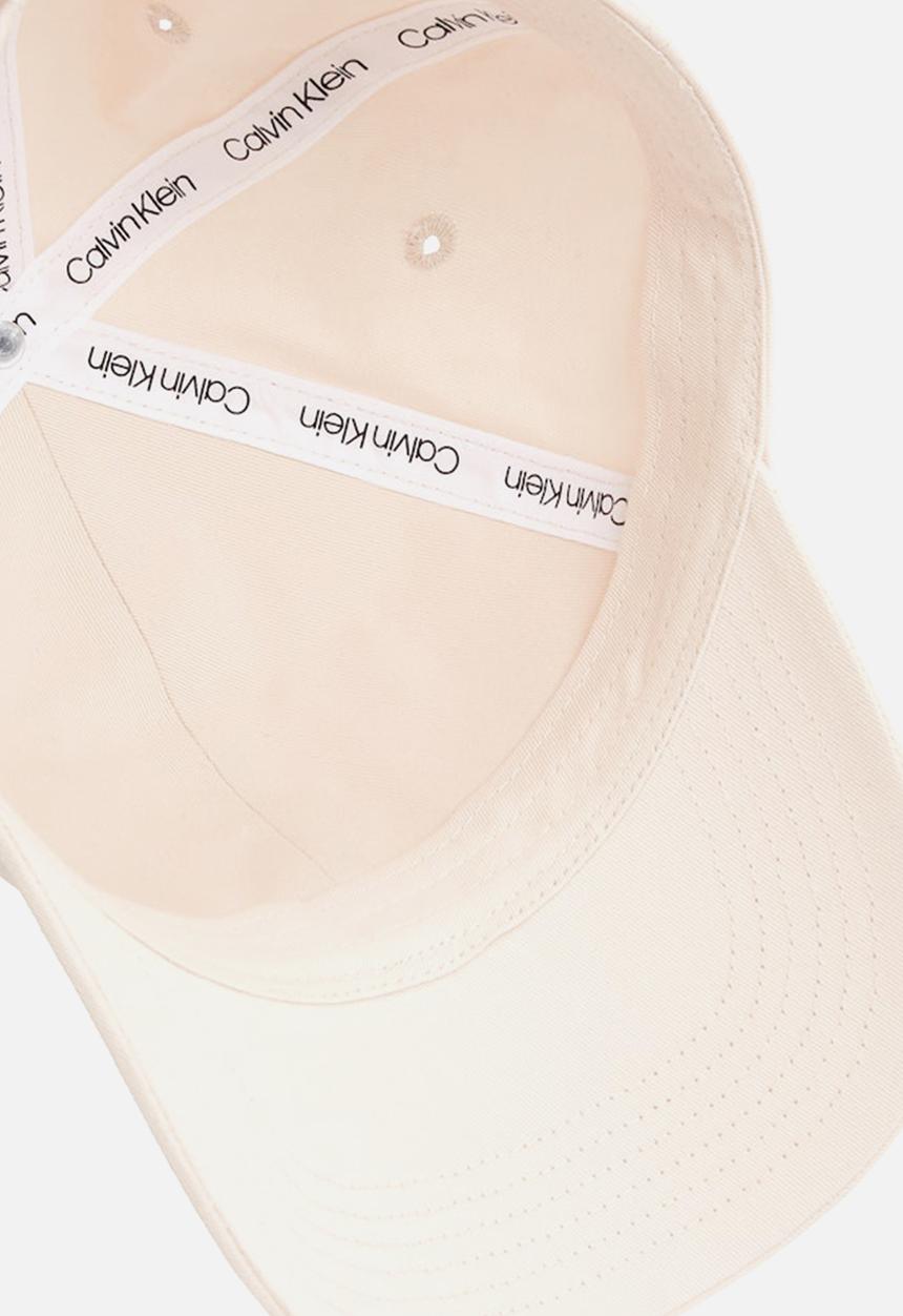 Calvin Klein - Embroidered monogram cap - silver peony