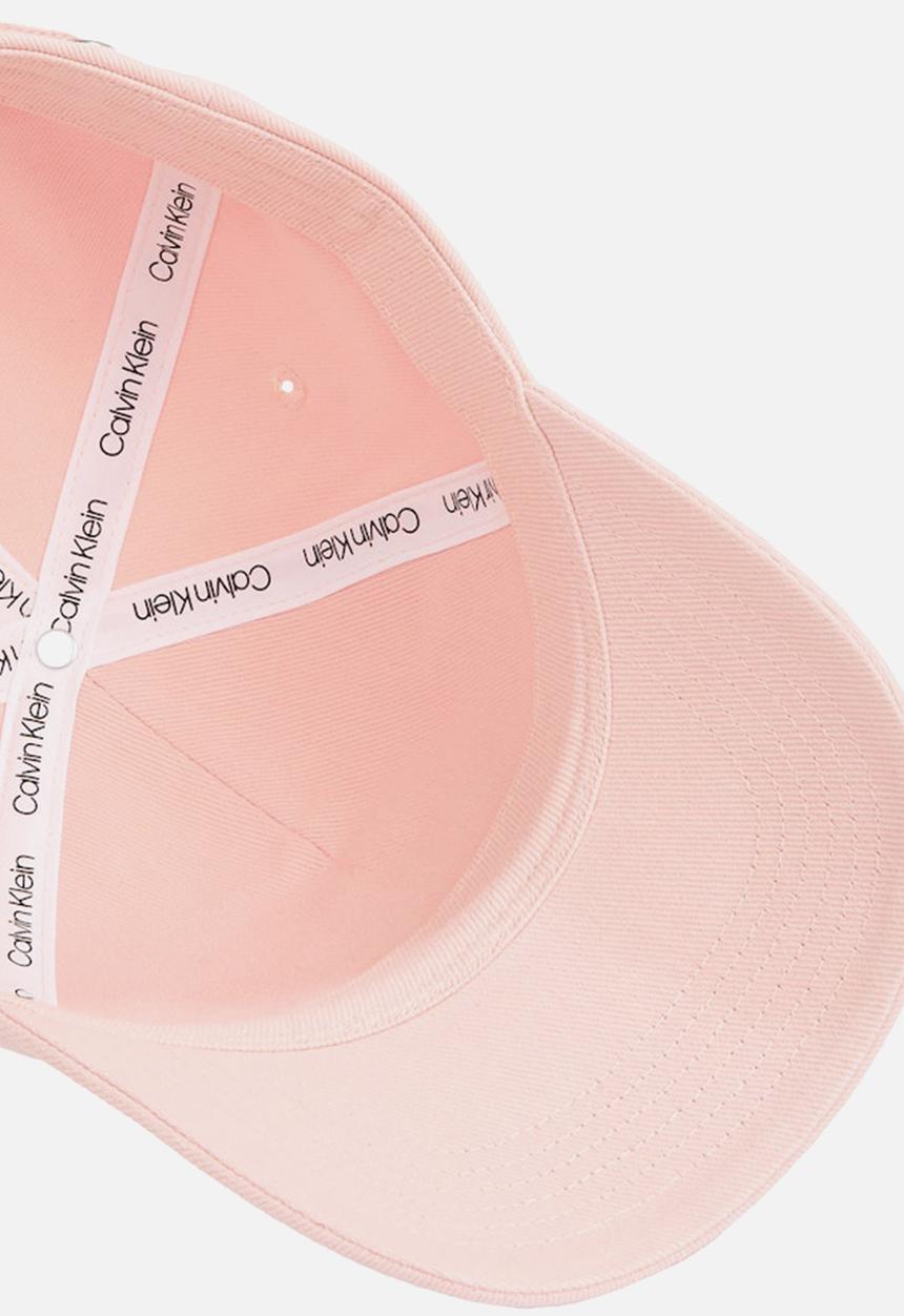 Calvin Klein - Printed monologo cap - silver peony