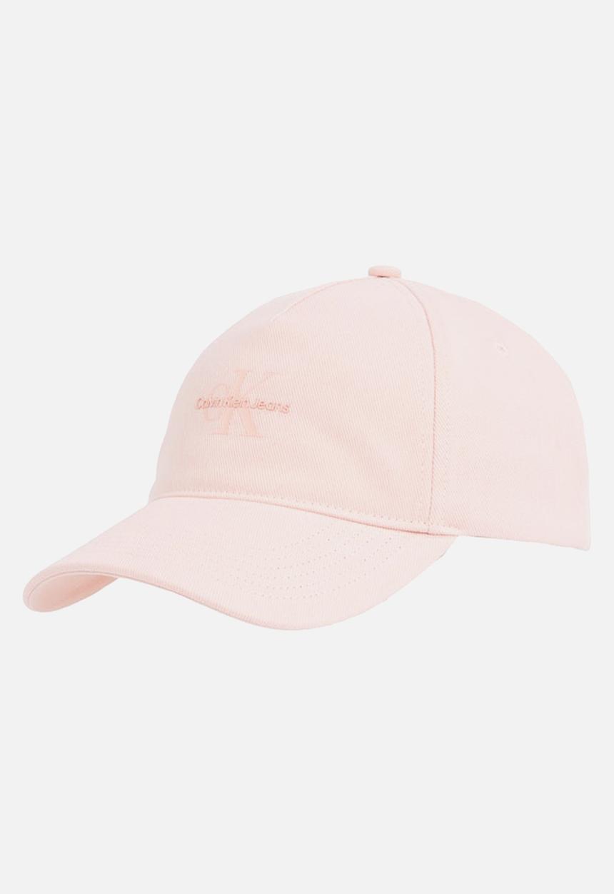 Calvin Klein - Printed monologo cap - silver peony