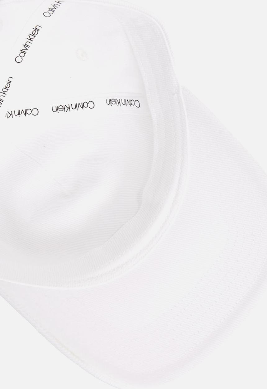 Calvin Klein - Printed monologo cap - brilliant white