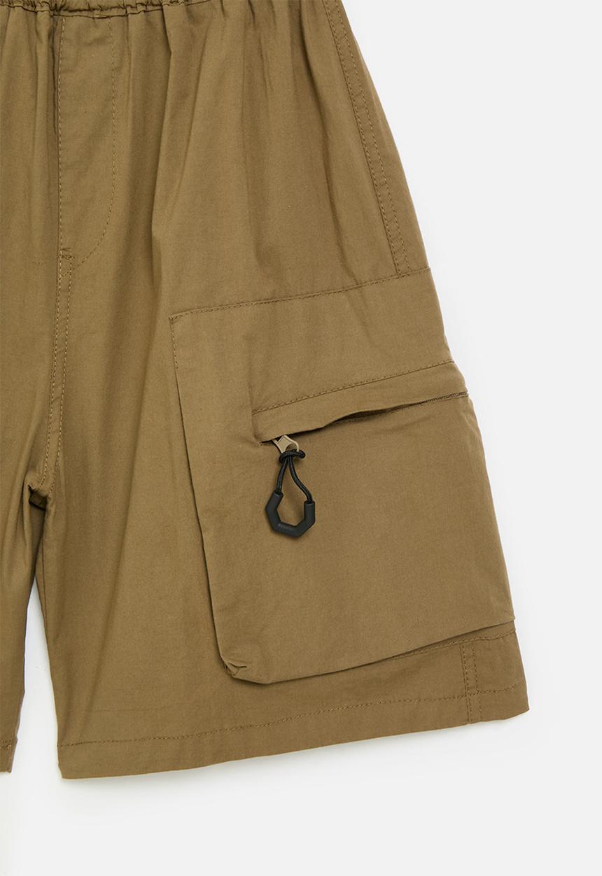 Pop Candy - Cargo pants with gusseted pockets - husk brown