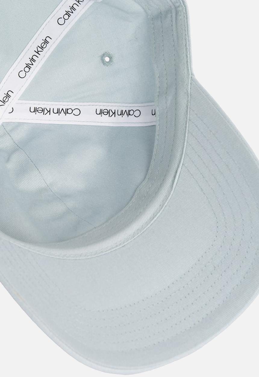 Calvin Klein - Embroidered monogram cap- sky grey
