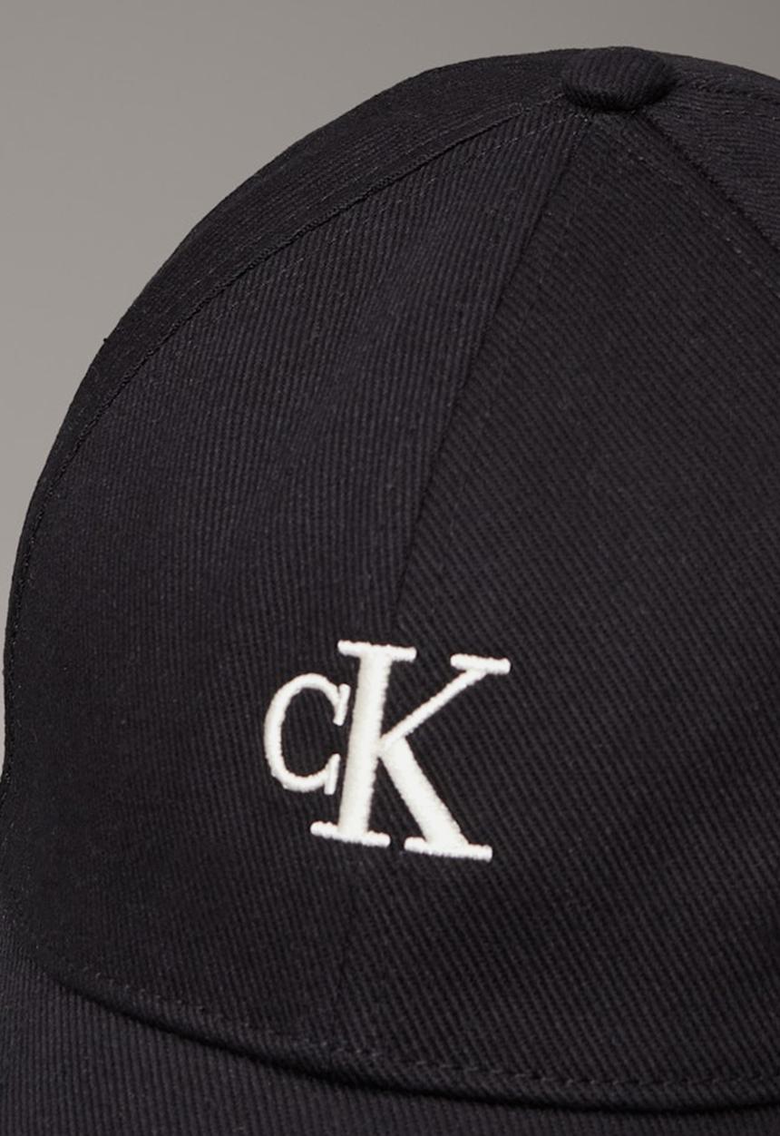 Calvin Klein - Embroidered monogram cap- na black