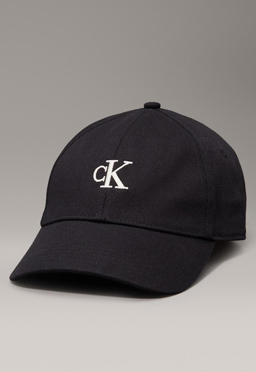 Calvin Klein - Embroidered monogram cap- na black