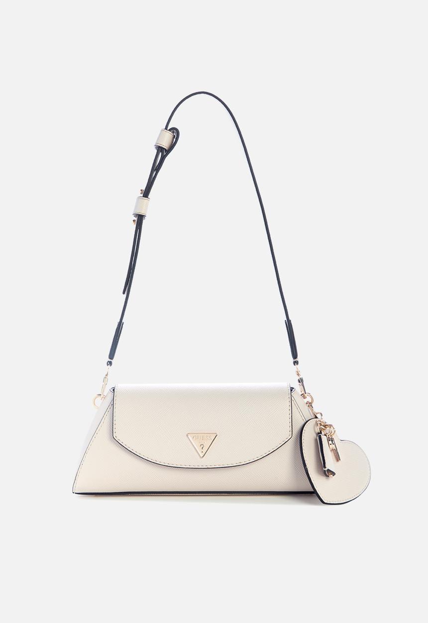 GUESS - Bolena flap shoulder bag - stone